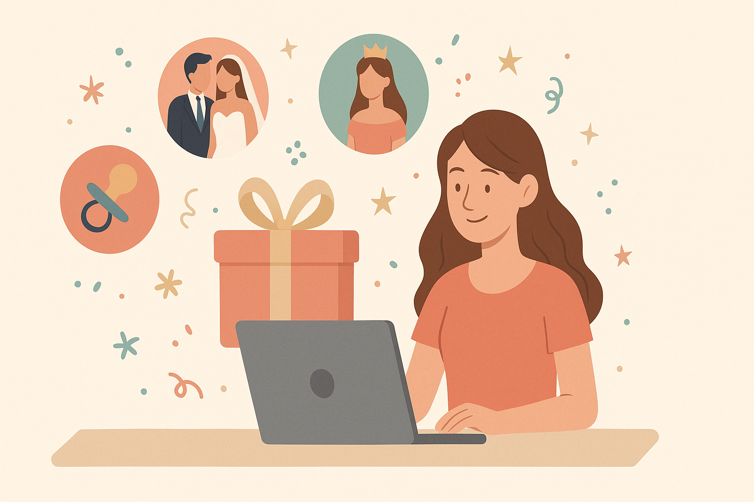 Wedly: mesa de regalos e interfaz del servicio